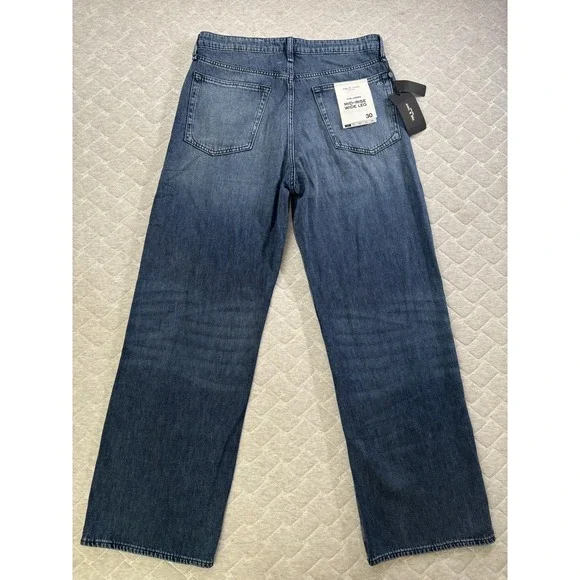 Rag & Bone Logan Jeans Womens 30 Blue Mid Rise Wide Leg Relaxed Denim Baggy - Picture 4 of 11